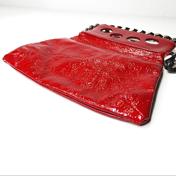 *RARE* Seril Mini Knockout Bag Red Patent Leather - Picture 6 of 8